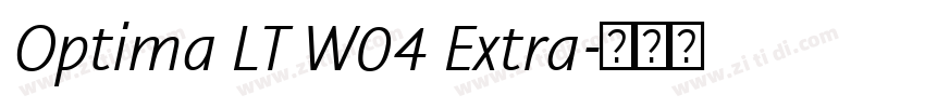 Optima LT W04 Extra字体转换